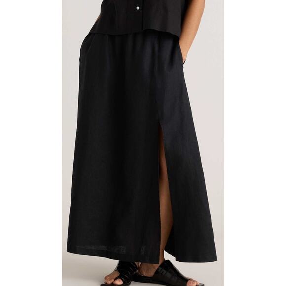 Quince European Linen Maxi Skirt NWOT Small $240 Retail